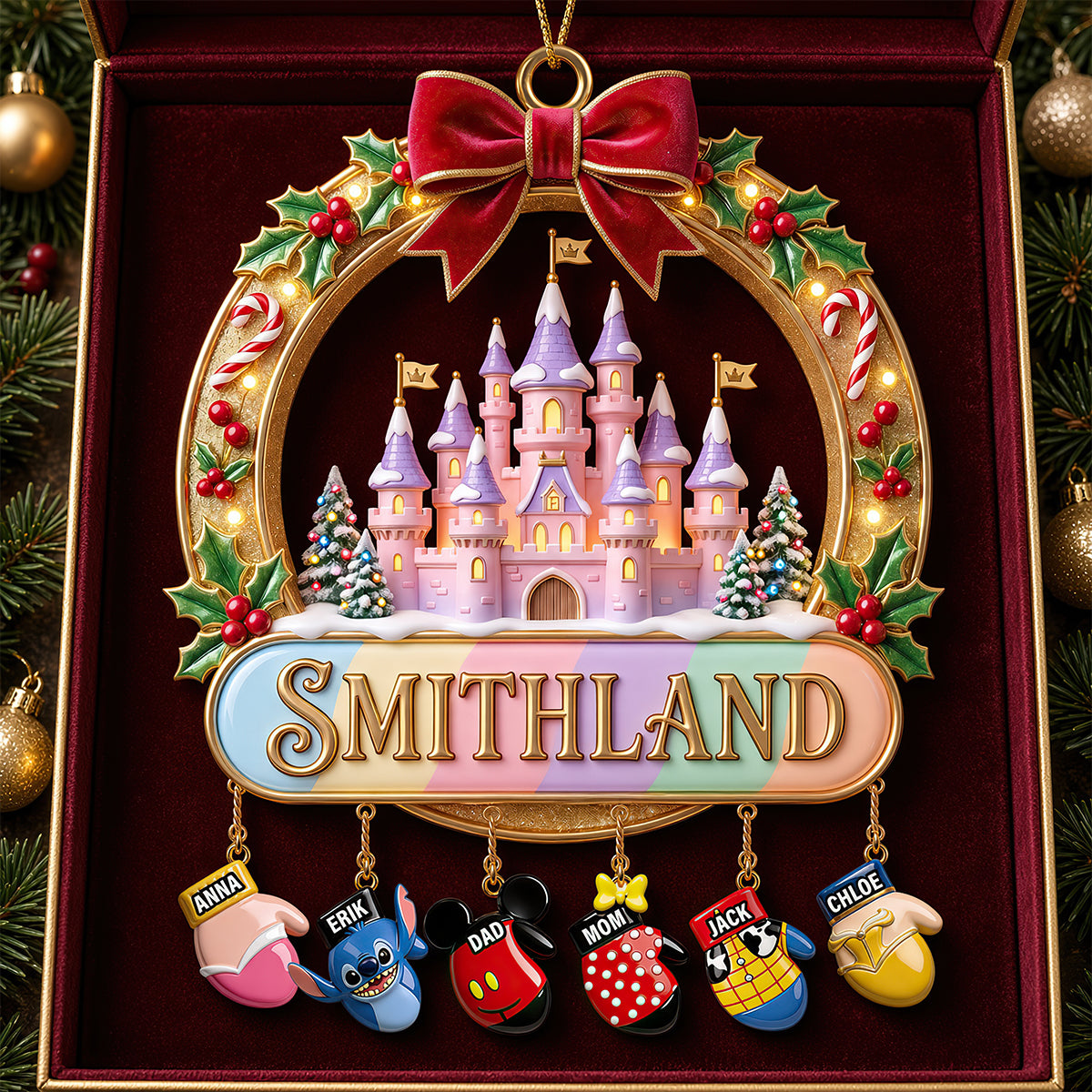 Gloves Family Christmas Ornament - Personalized Gifts For Family 01nadt080926