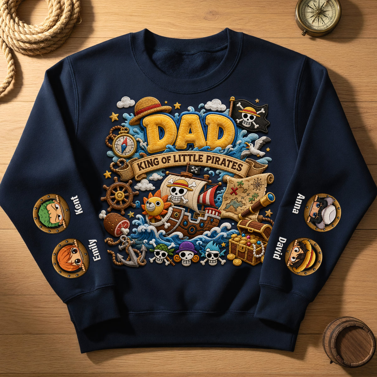 Dad's Greatest Treasure Shirt - Personalized Gift For Dads 06PAQN200526-Homacus