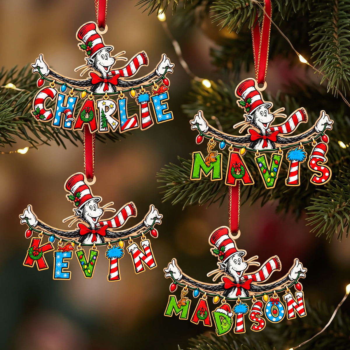 Colorful Childish Name Art Ornament, Personalized Gifts 01QHTA120926-Homacus