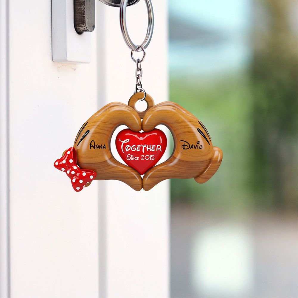 Mouse Couple Keychain - Personalized Gifts For Couple 01natn160625-Homacus