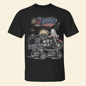 King Of The Road Motorcycle Dad Shirt - Personalized Gifts For Biker Dads 04qhdt050526-Homacus