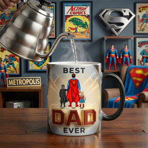 Best Dad Ever Magic Coffee Mug - Personalized Gifts For Dads 03NATN260326PA-Homacus