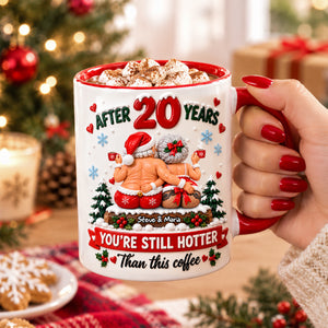 Naughty Old Santa Couple Accent Mug - Personalized Christmas Gifts For Couples 02todh161026