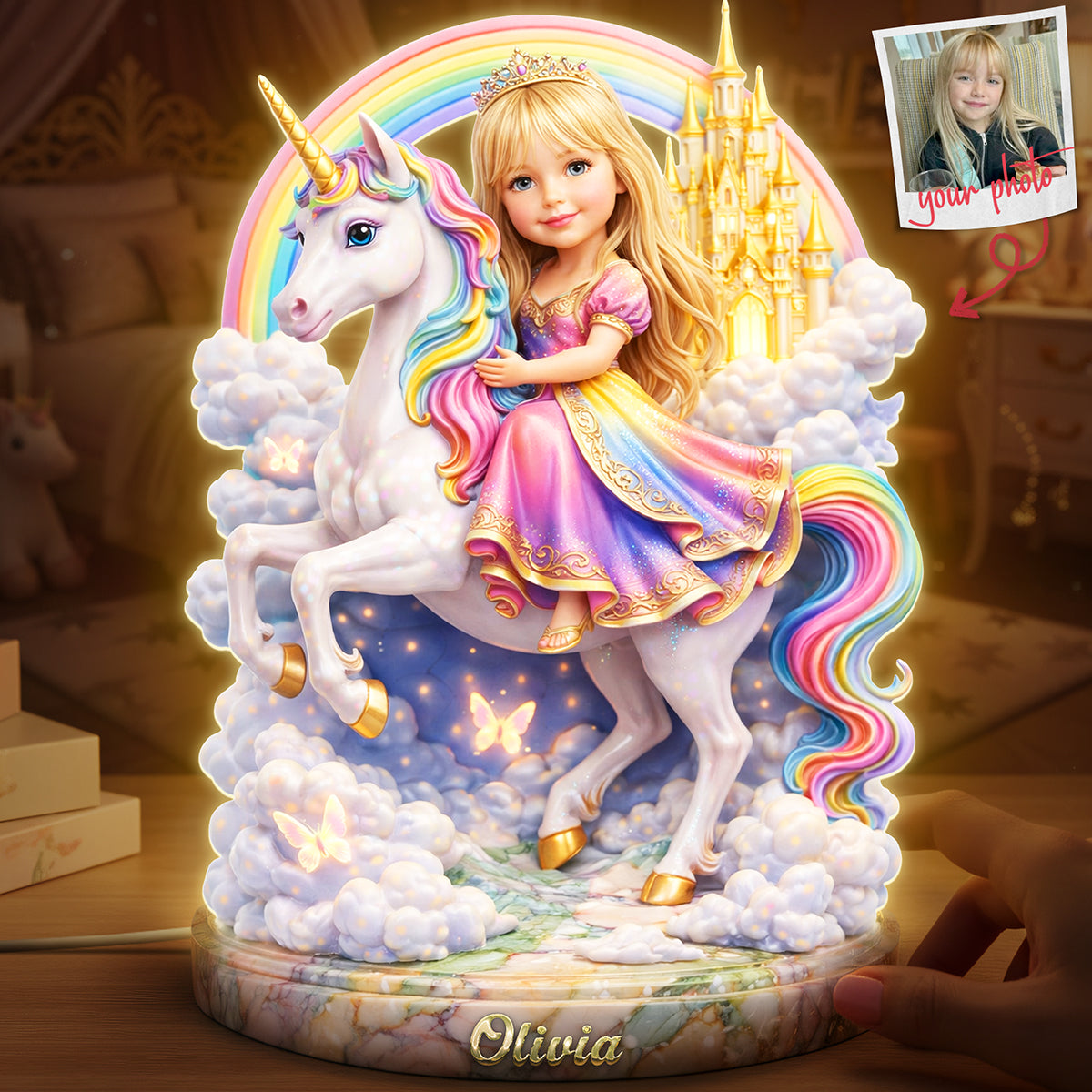 Little Princess Acrylic Light Box - Custom Photo Gifts For Kid Girl 03pgta240326-Homacus
