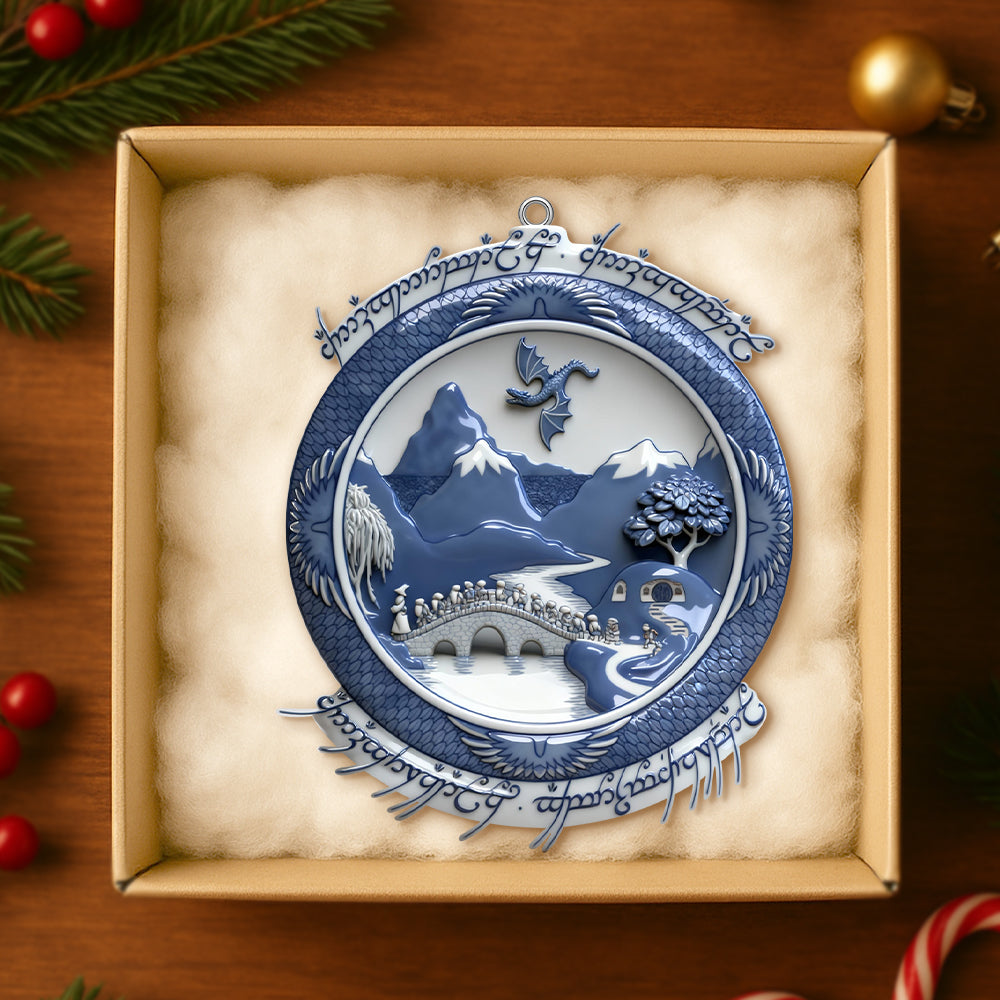 Blue Fantasy Ornament, Personalized Gifts For Movie Fans 04qhtn081025-Homacus
