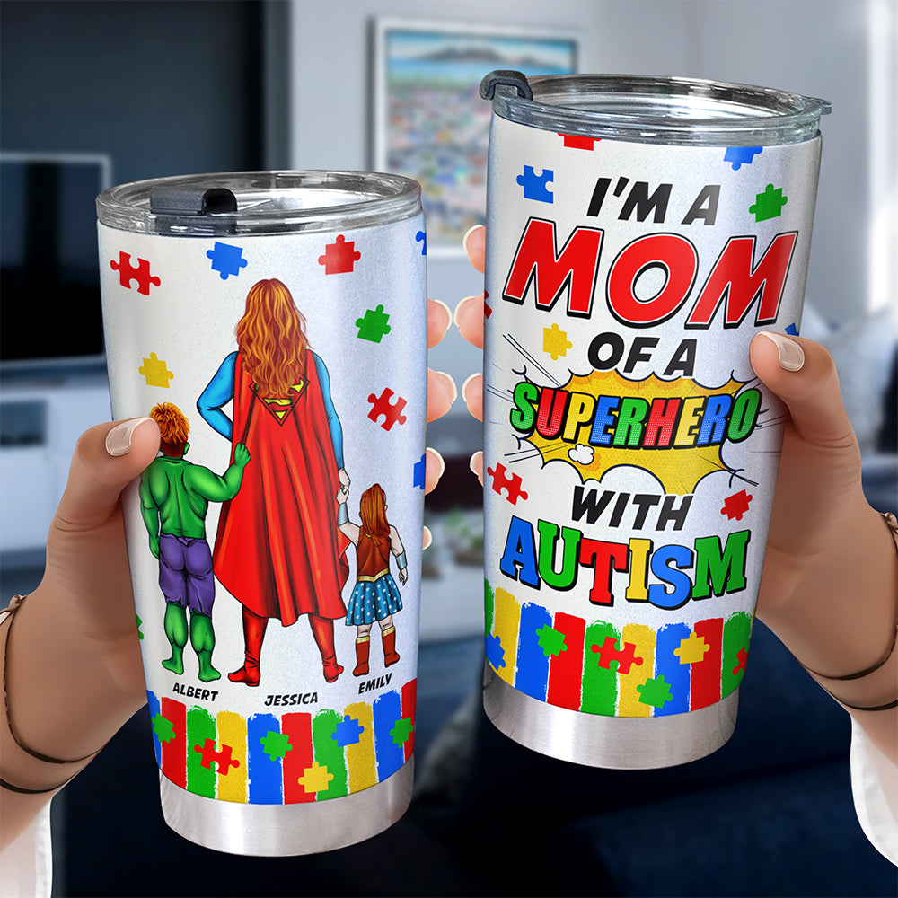 Personalized Gifts For Mom Tumbler 03kaqn240225pa Autism Awareness-Homacus