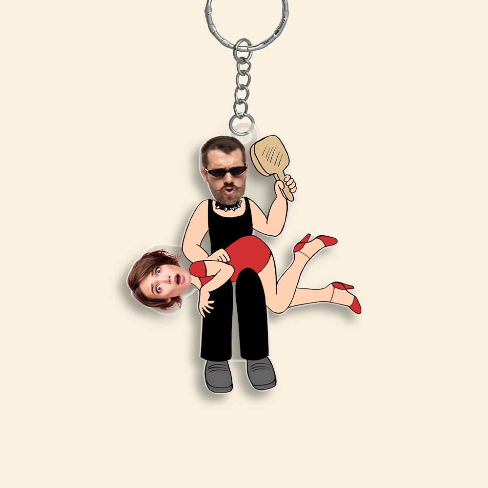 Custom Photo Gifts For Funny Couple Keychain 01OHMH141224-Homacus