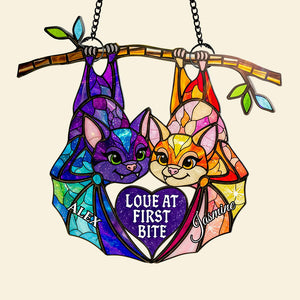 Soulmates Forever Suncatcher Ornament Personalized Gifts For Couple 01ACDT120725-Homacus