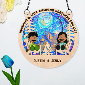 Personalized Gifts For Camping Couple Suncatcher Ornament 01kapu140125pa-Homacus