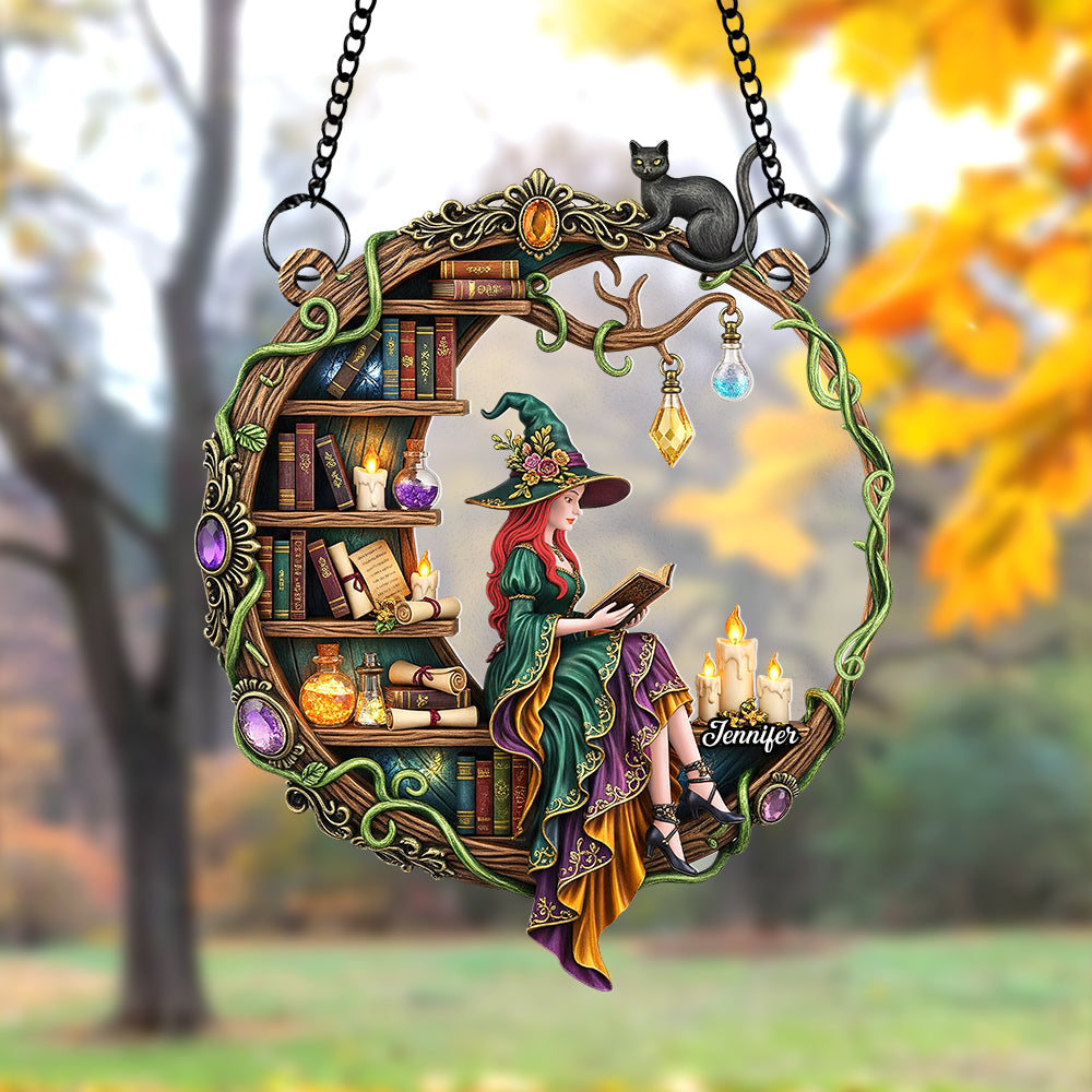 Magical Witch Suncatcher Ornament – Personalized Gifts for Book Lovers 03naqn140725-Homacus