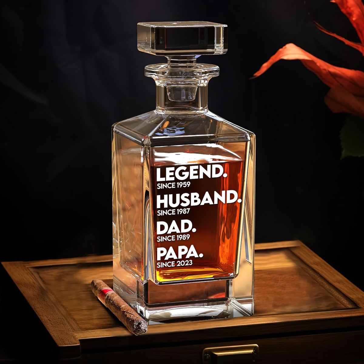 Dad Whiskey Decanter Set - Personalized Gifts For Dad 01ACPU220525-Homacus
