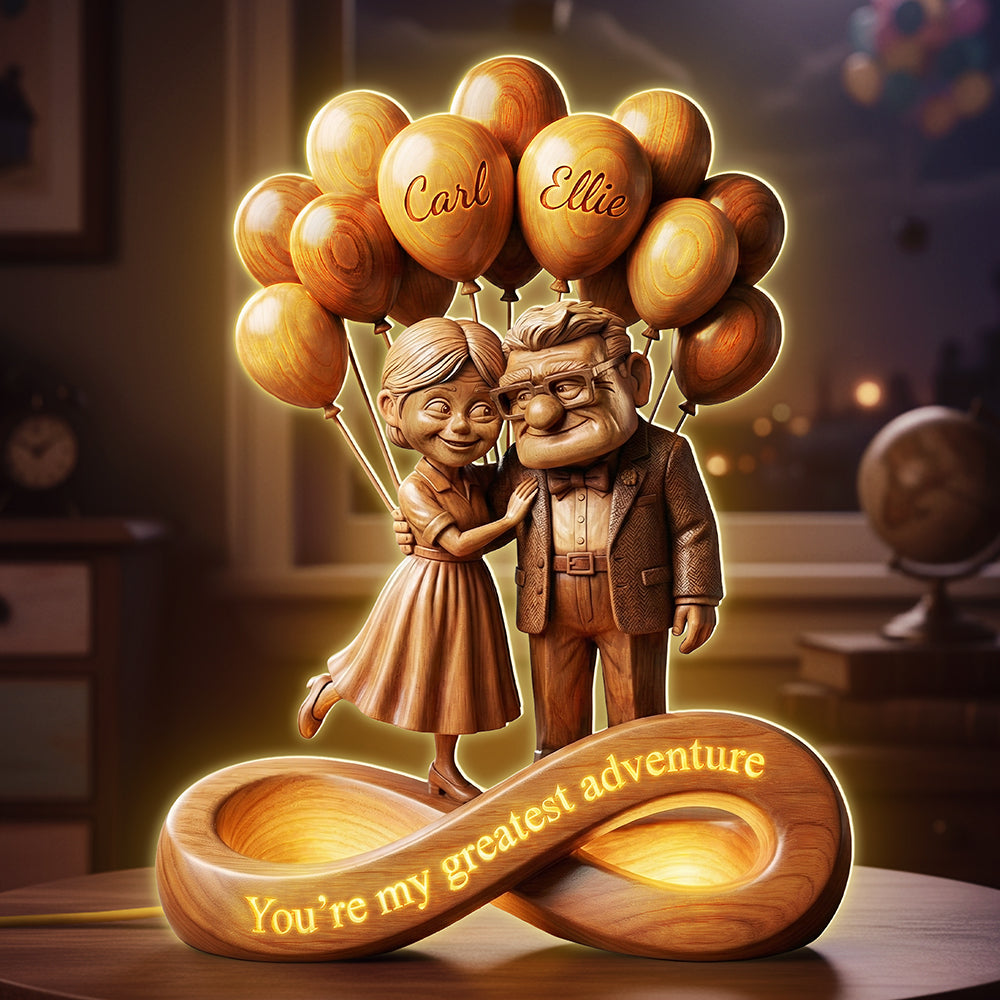 Old Couple Infinity Acrylic Light Box - Personalized Gifts For Couple 02pata140126-Homacus