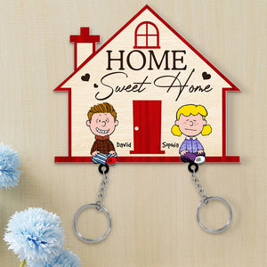 Personalized Gifts For Couple Key Holder Sweet Home 03OHDT161224HH-Homacus