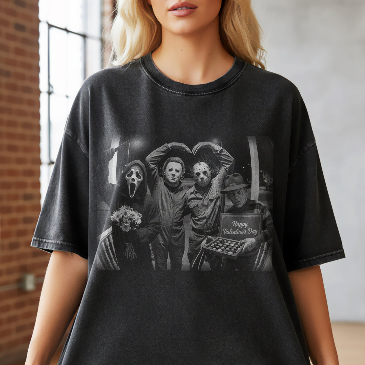 Dark Love Valentine Shirt - Personalized Gifts For Horror Lovers 05KIQN271225-Homacus
