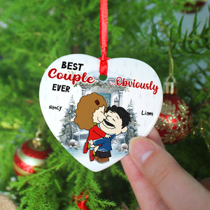 Personalized Gifts For Couple Christmas Ornament Best Couple Ever Obviously 03qhpu291024hg-Homacus