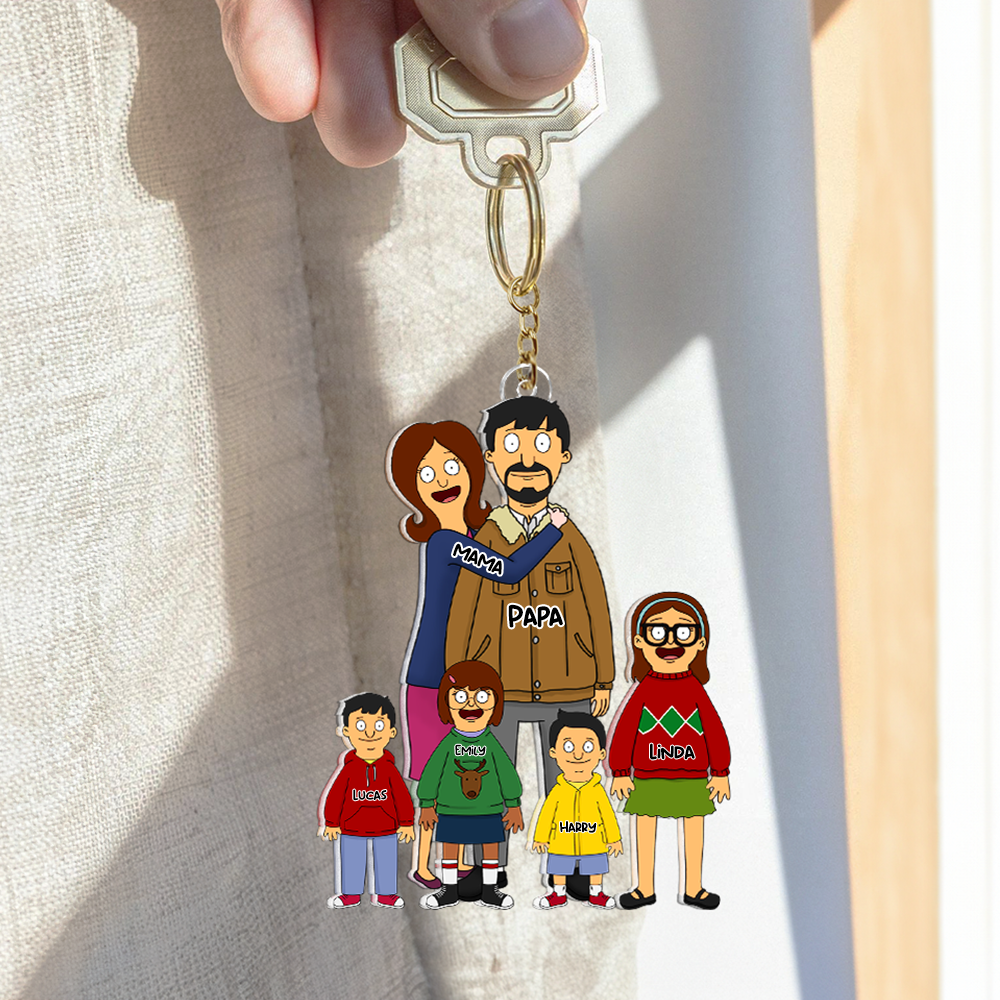 Personalized Gifts For Family Keychain 02qhhu241224hg-Homacus