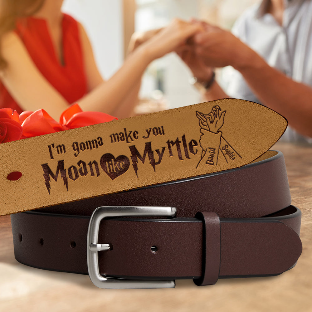 Personalized Gifts For Husband Leather Belt With Secret Message 01HUDT050624 Couple Pinky Promise-Homacus
