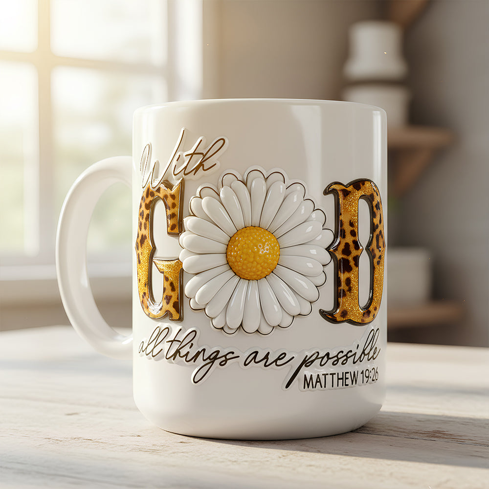 Faith & Flowers Mug Personalized Gifts For Christian 08HUDT261125-Homacus