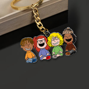 Cute Kids Keychain - Personalized Gifts For Grandma, Mom, Dad, Grandpa-Homacus