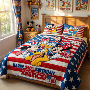 Proud American - Celebrated America 250th Anniversary Quilt Bedding Set 01tyqn260326-Homacus