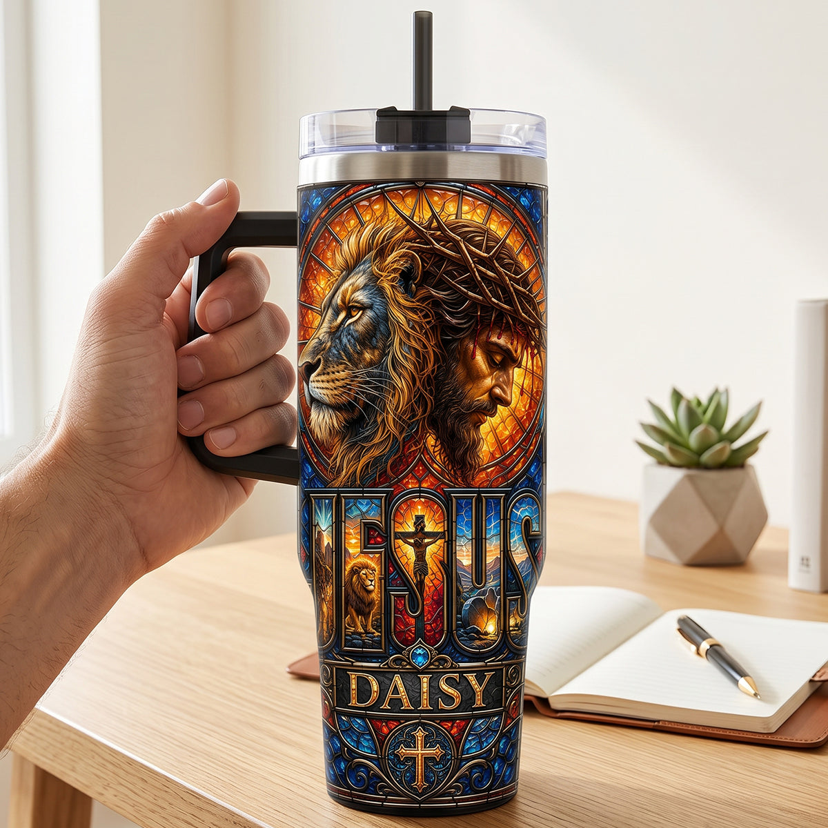 Faith & Strength Christian Tumbler - Personalized Gifts 01hutn010726-Homacus