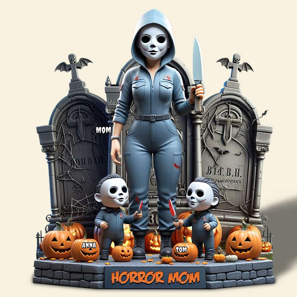 Personalized Gifts For Mom Acrylic Plaque, Horror Mom Slay 01QHDT120425-Homacus