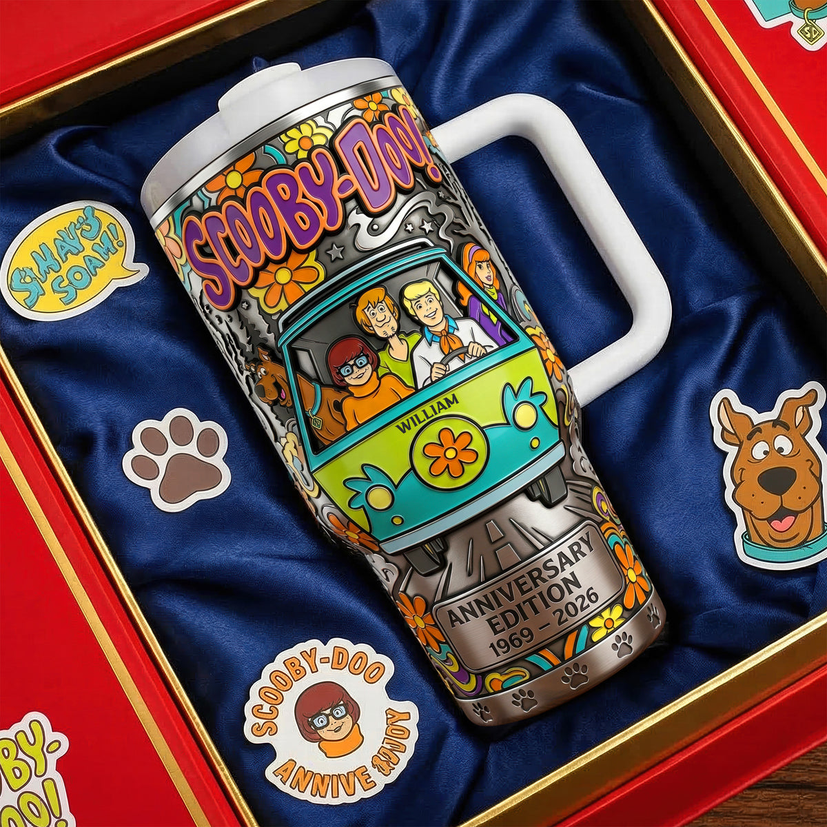 Funny Pup Anniversary Edition Tumbler - Personalized Gifts 04naqn100326-Homacus