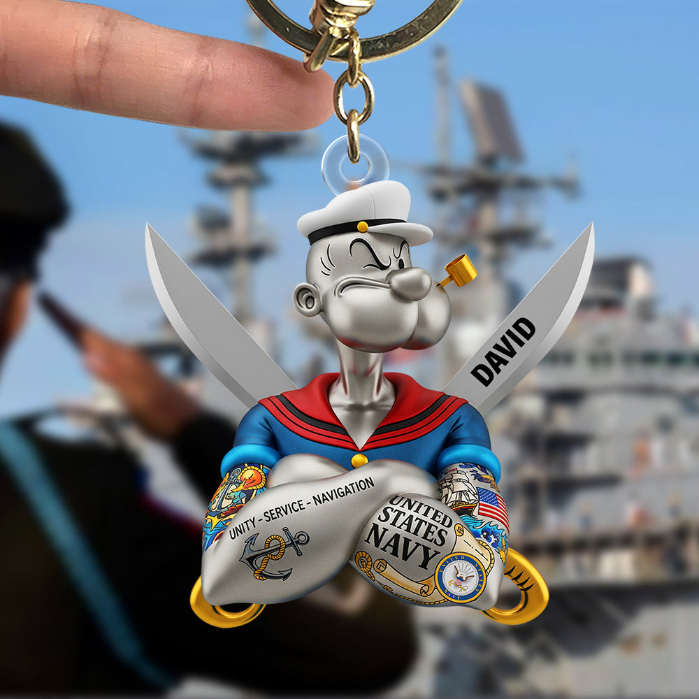 Holiday Heroes Keychain – Personalized Christmas Gifts For Proud Veterans 02natn180625-Homacus
