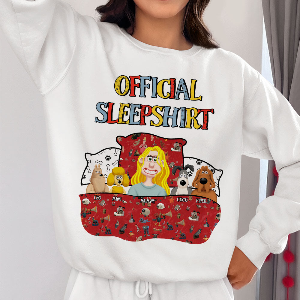 Personalized Gifts For Mom Dog Lover Shirt Official Sleepshirt 02XQMH210125PA-Homacus