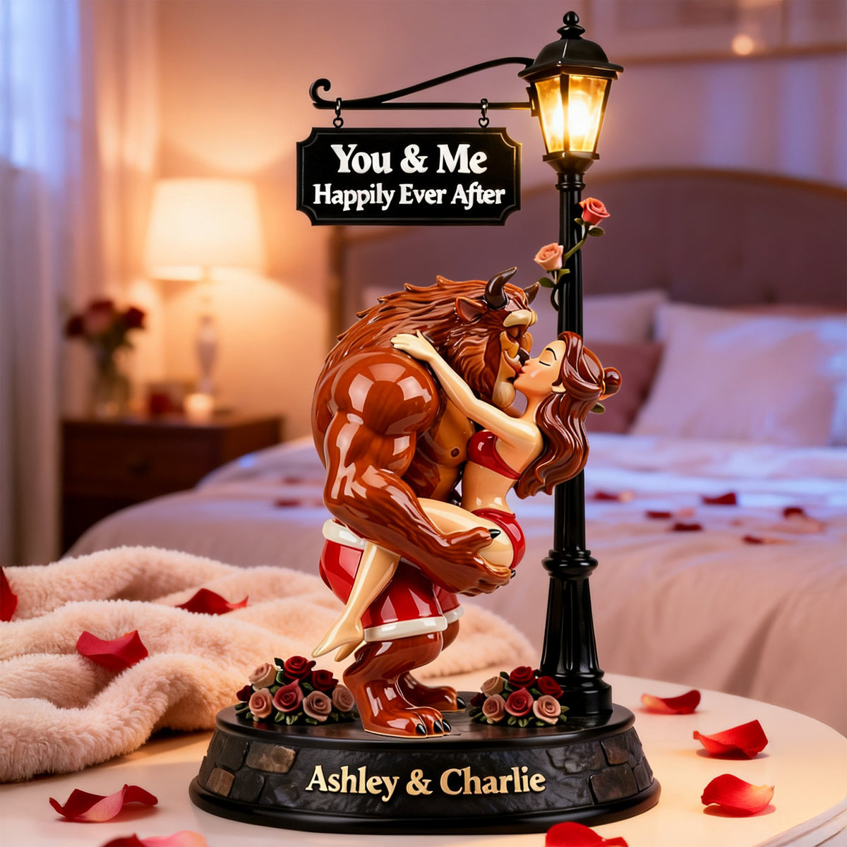 Playful Fairytale Couple Acrylic Plaque - Personalized Gift For Couples 07NAQN270126-Homacus