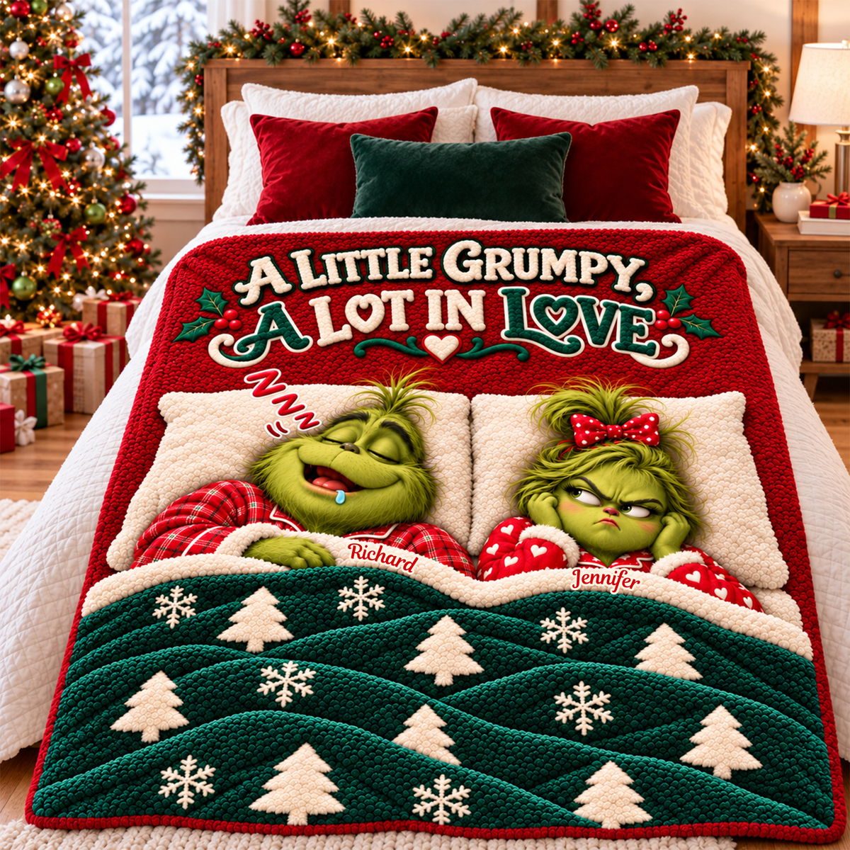 Deeply In Love Couple Blanket - Personalized Gifts For Couples 04TTQN151026-Homacus