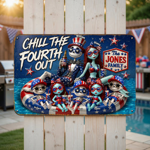 Fun Patriotic Family Pool Sign - Personalized Decor For Family's Pool 01QHQN030626-Homacus
