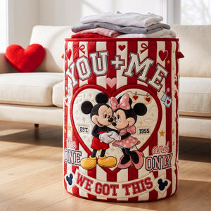 You And Me Laundry Basket - Personalized Gifts For Couple 02PAQN010726