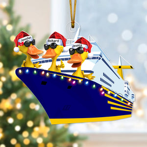 Personalized Gifts For Duck Lovers Christmas Ornament 02qhqn300923 Cruising Duck-Homacus