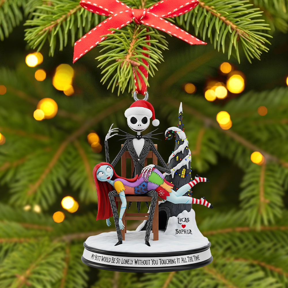 Personalized Gifts For Christmas, The Ghost & The Rag Doll Couple Acrylic Ornament 02natn090925-Homacus