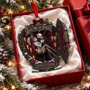 Love Me To Pieces Christmas Ornament - Personalized Gifts For Couple 03halu081026-Homacus