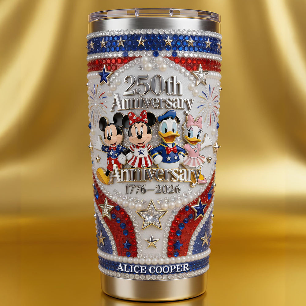 250th USA Anniversary 20oz Tumbler - Personalized Gifts For Patriots 03pgdt290426-Homacus