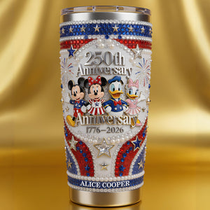 250th USA Anniversary 20oz Tumbler - Personalized Gifts For Patriots 03pgdt290426-Homacus