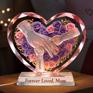 Hand Of Love Acrylic Light Box - Personalized Gifts For Mother's Day 02NAQN150426-Homacus