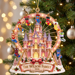 Christmas Castle Family Ornament - Personalized Gift For Family 02naqn200826