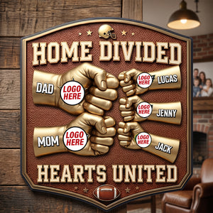 Sport Lover Family Cut Metal Sign - Personalized Gifts For Family Metal Sign 04NATN230626-Homacus