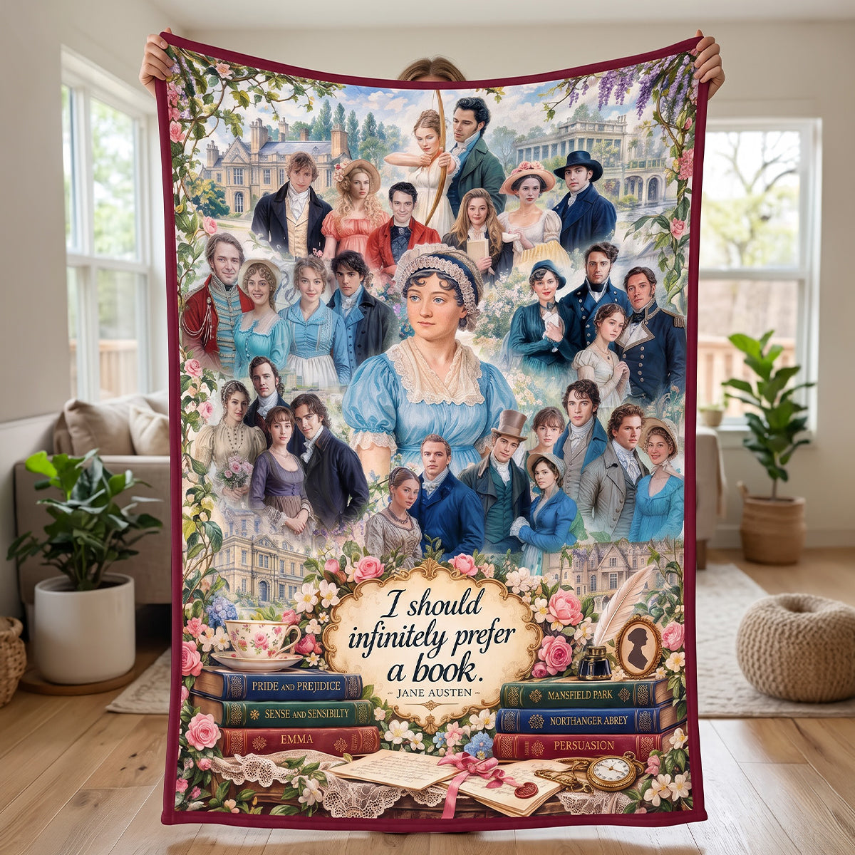 Regency Fiction Blanket - Personalized Gifts For Reading Lovers 06qhtn081026-Homacus