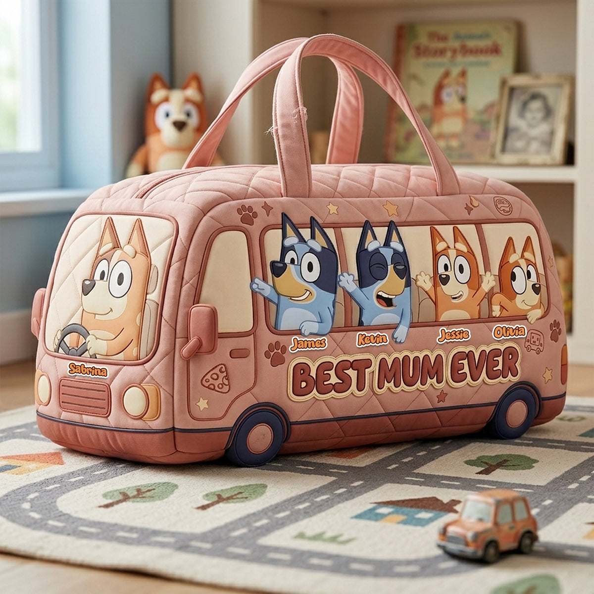 Best Mum Ever Duffle Bag - Personalized Gifts For Moms 03nata230426-Homacus
