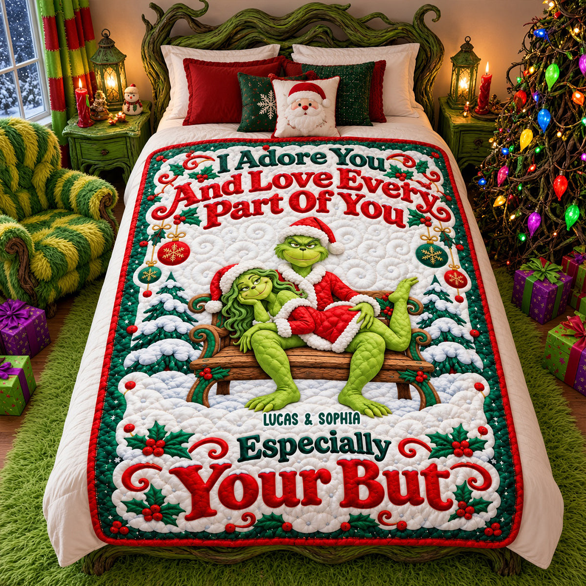 Funny Mischief Couples Blanket - Personalized Christmas Gifts For Couples 03ohtn051026
