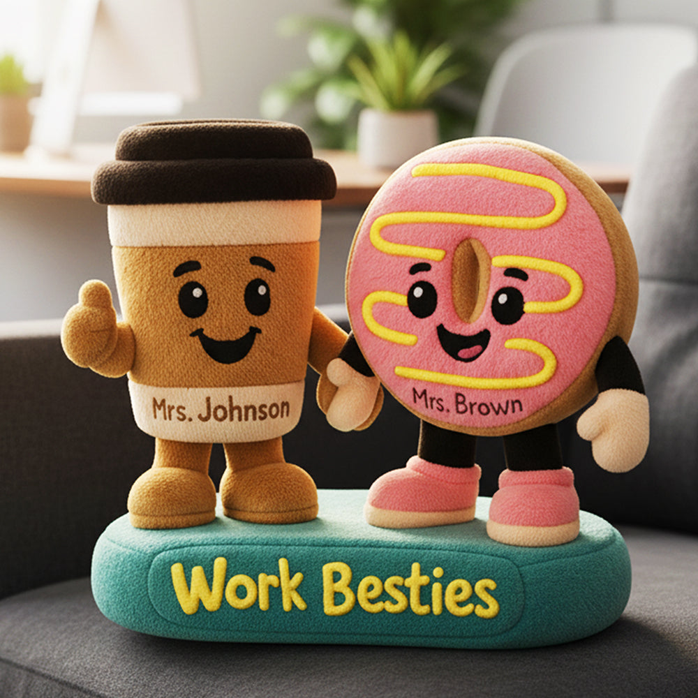 Work Besties Custom Shape Pillow - Personalized Gifts For Besties 02nata151125-Homacus