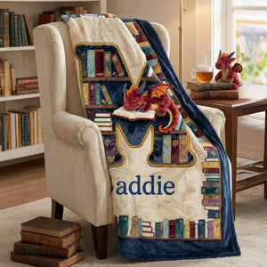 Fantasy Book Dragon Blanket, Personalized Gifts For Reading Lovers 01qhtn061225-Homacus
