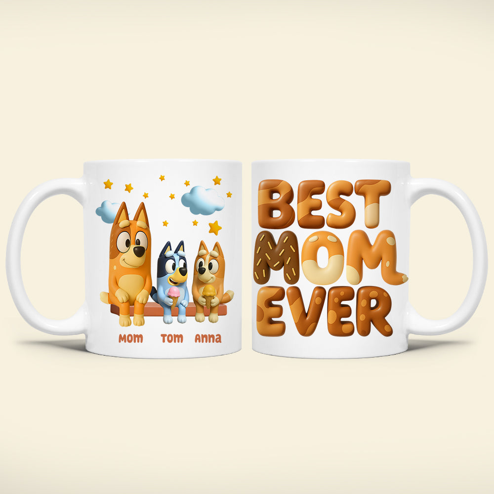 Personalized Gifts For Mom Coffee Mug - Best Mom Ever 03OHDT050425-Homacus