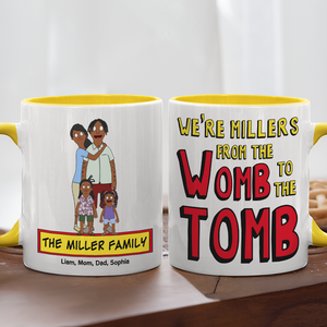 Personalized Gifts For Family Coffee Mug Cartoon Family 02ACPU020225HG-Homacus