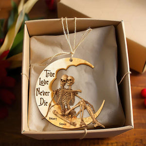 Personalized Gifts For Skull Couple Christmas Ornament 01OHDT191124