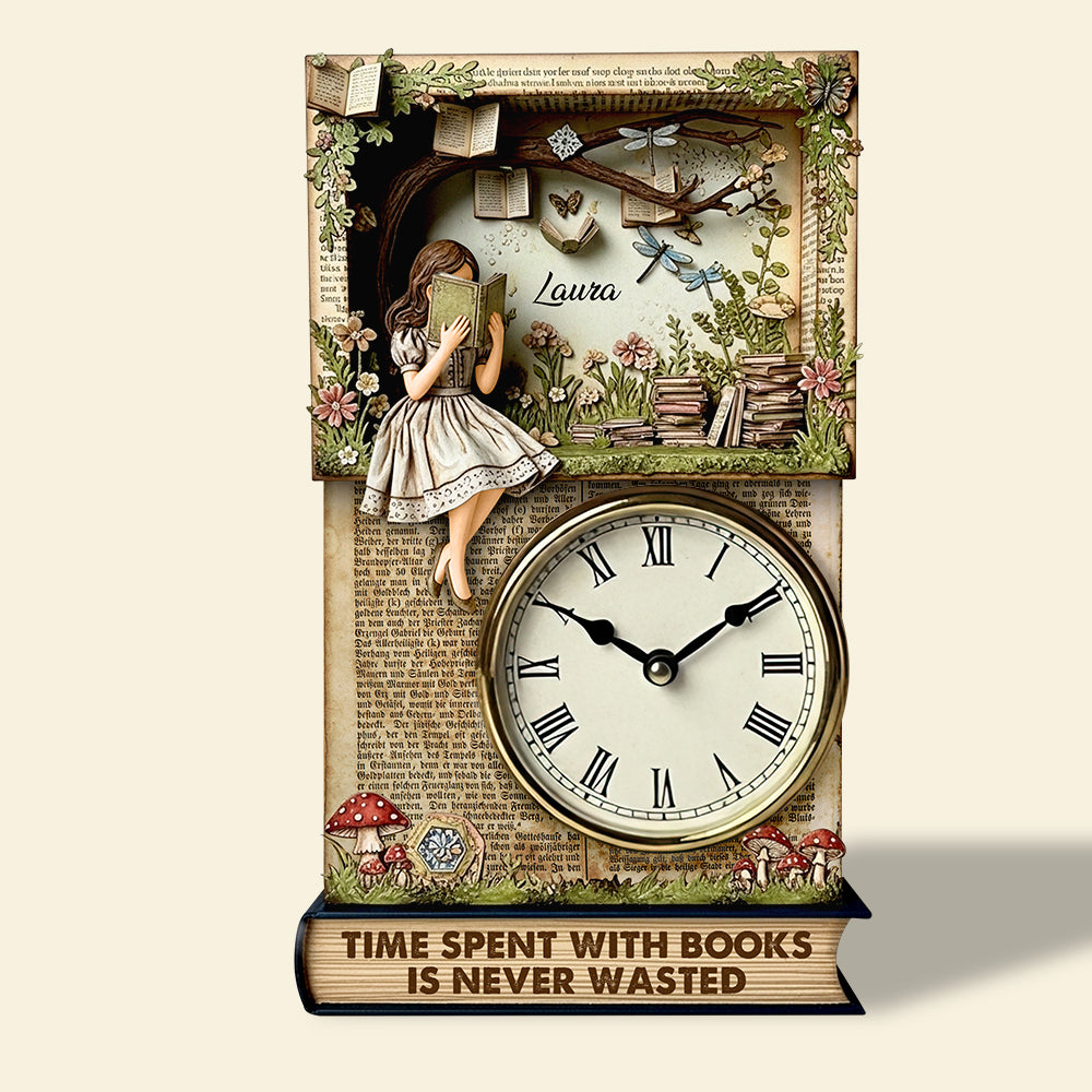 Reading Time Desk Lock Plaque Personalized Gifts For Books Loving Girl 01qhdt020625-Homacus